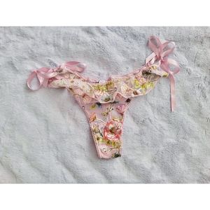 NWT Victoria Secret Floral Thong